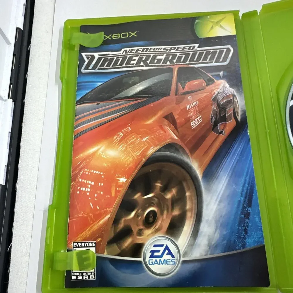 Need for Speed: Underground Black Label Microsoft Xbox Game Complete With Manual